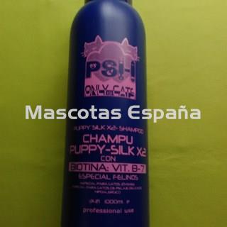 PSH Champú Puppy-Silck X2 Con Biotina Vitamina B-7 Especial Felinos 1L - Imagen 1